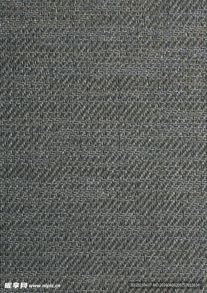 深灰色纹理织物面料