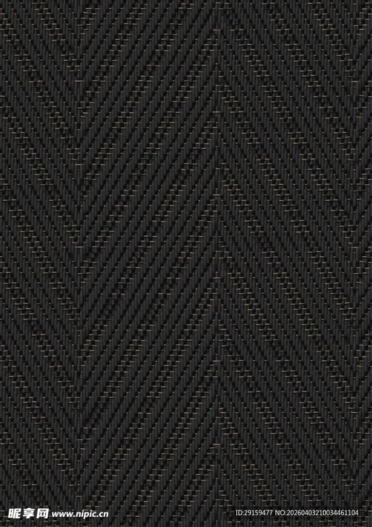 黑色人字纹织物纹理