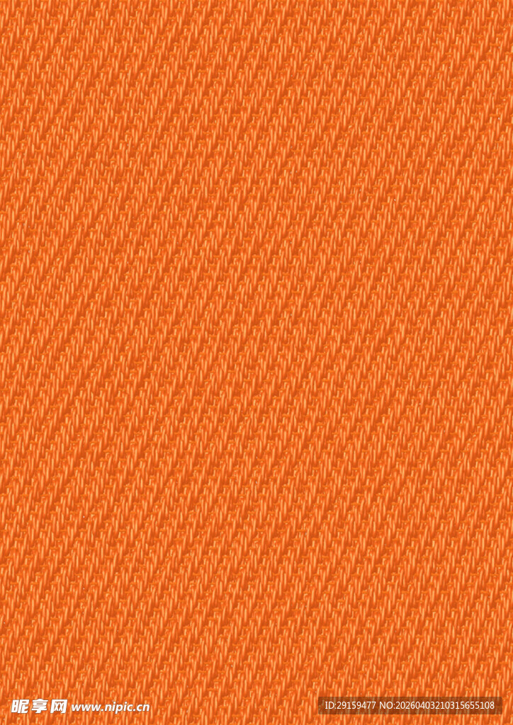 橙色斜纹织物纹理背景