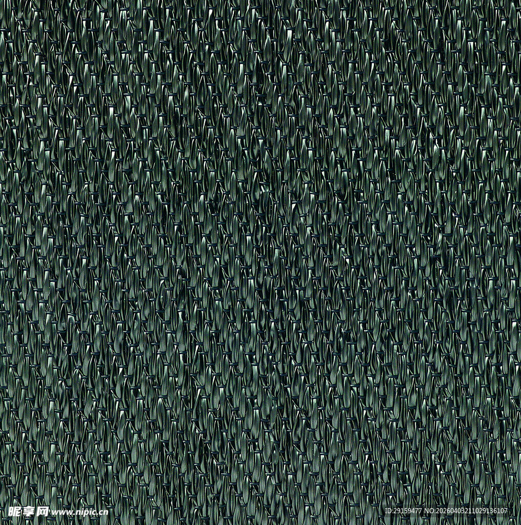 深绿色纹理织物细节
