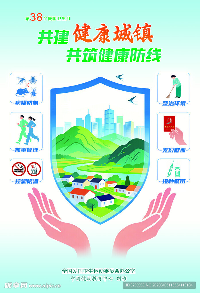 2026年爱国卫生月海报