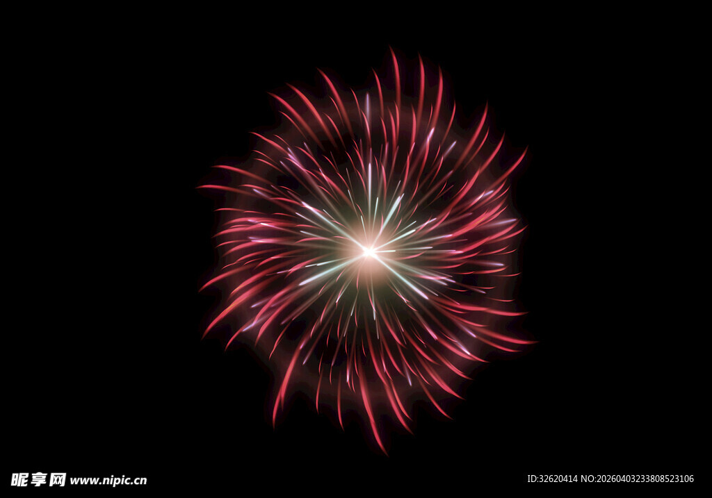 绽放的绚丽烟花