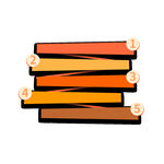 彩色堆叠条形元素