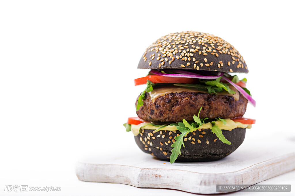 美味芝麻汉堡包