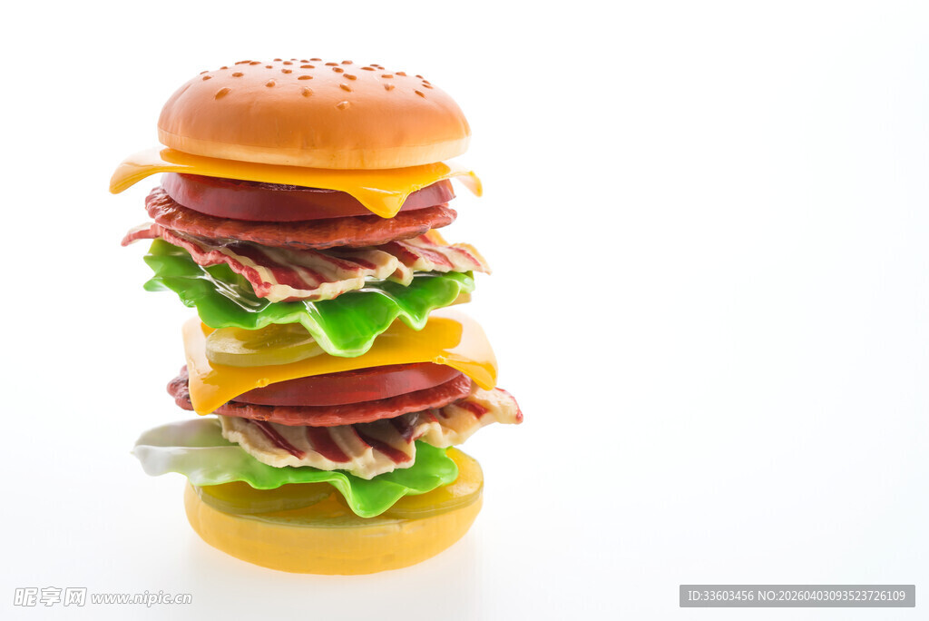 堆叠美味汉堡