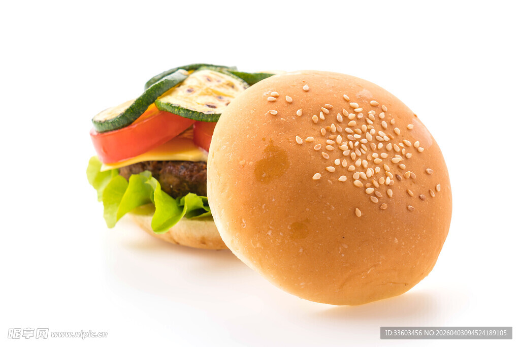 美味芝麻汉堡