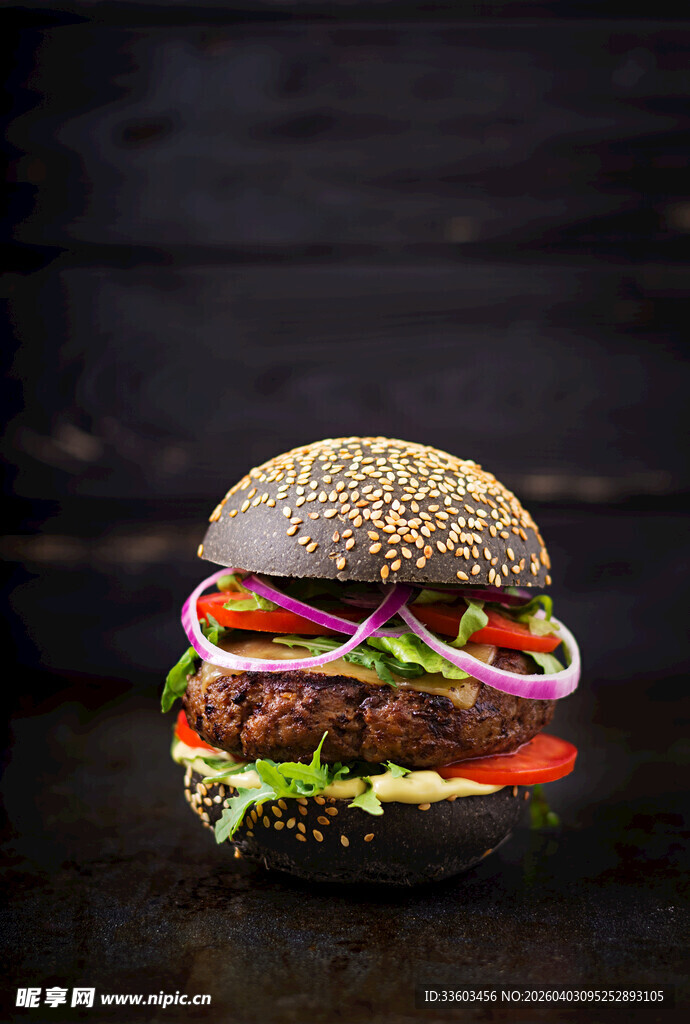 美味黑汉堡