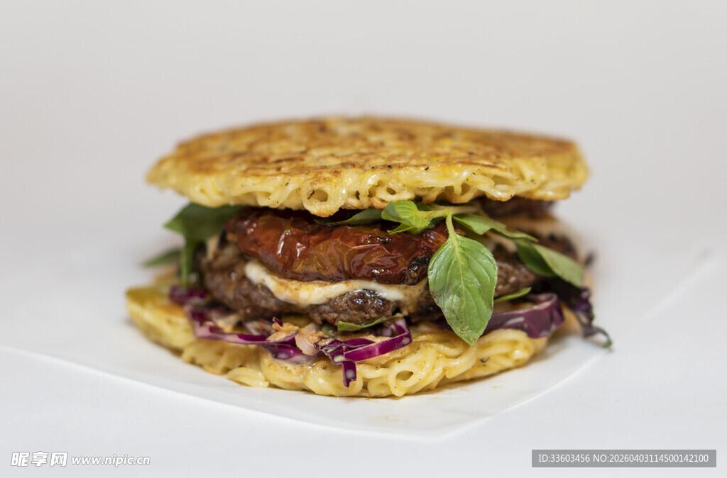 美味自制素食汉堡