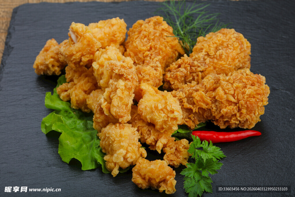 美味香酥炸鸡块