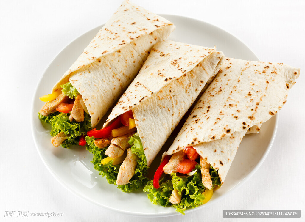 美味墨西哥卷饼拼盘