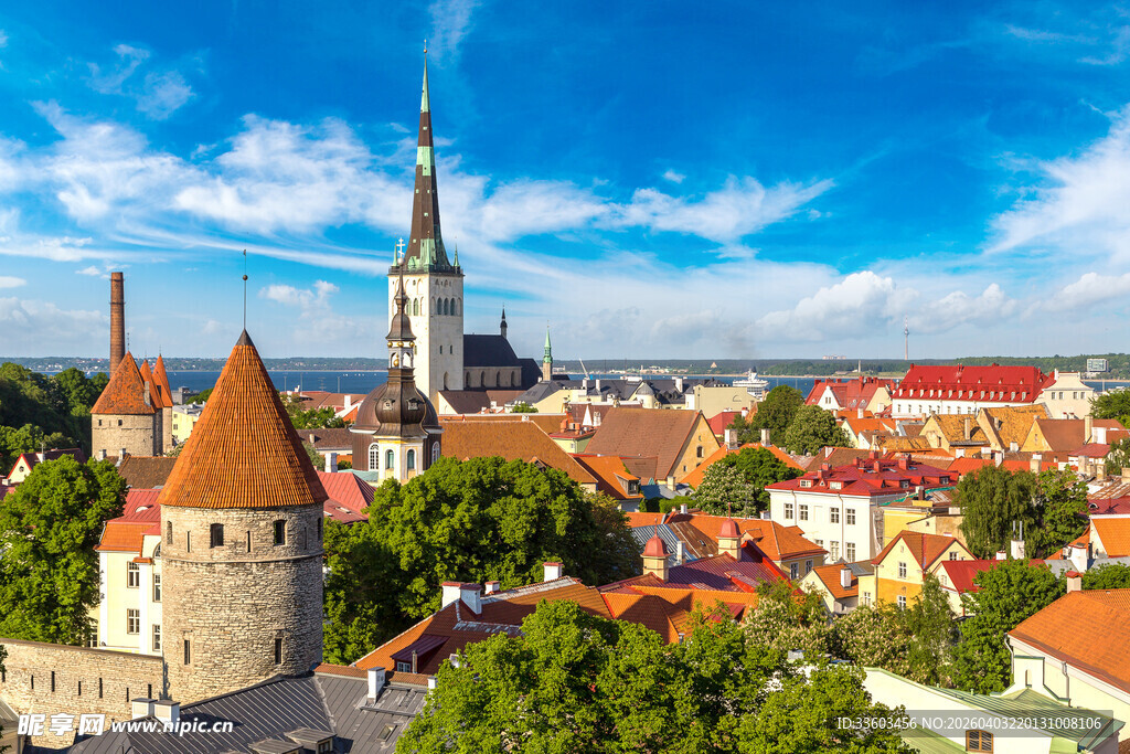 塔林老城美丽风光