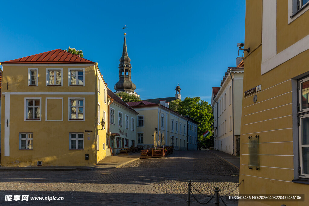 欧洲小镇街道风景