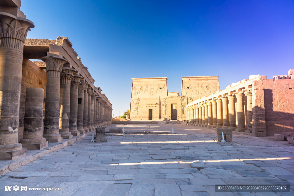 古埃及神庙遗址景观
