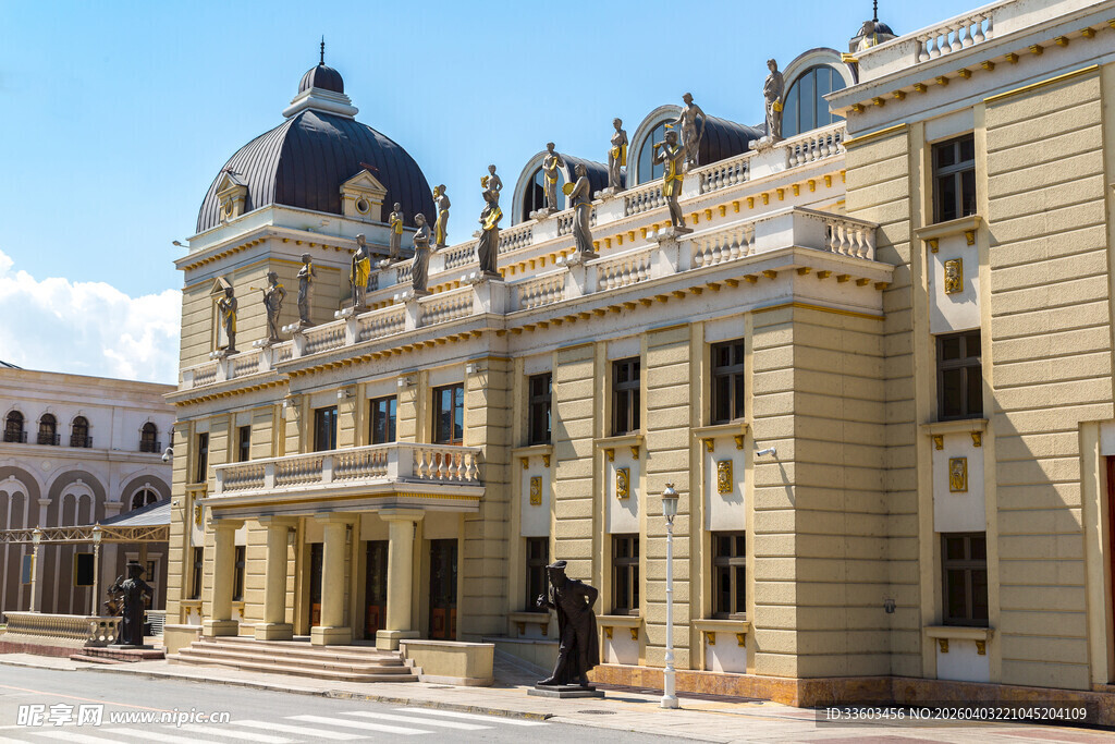 欧式古典风格宏伟建筑大厦