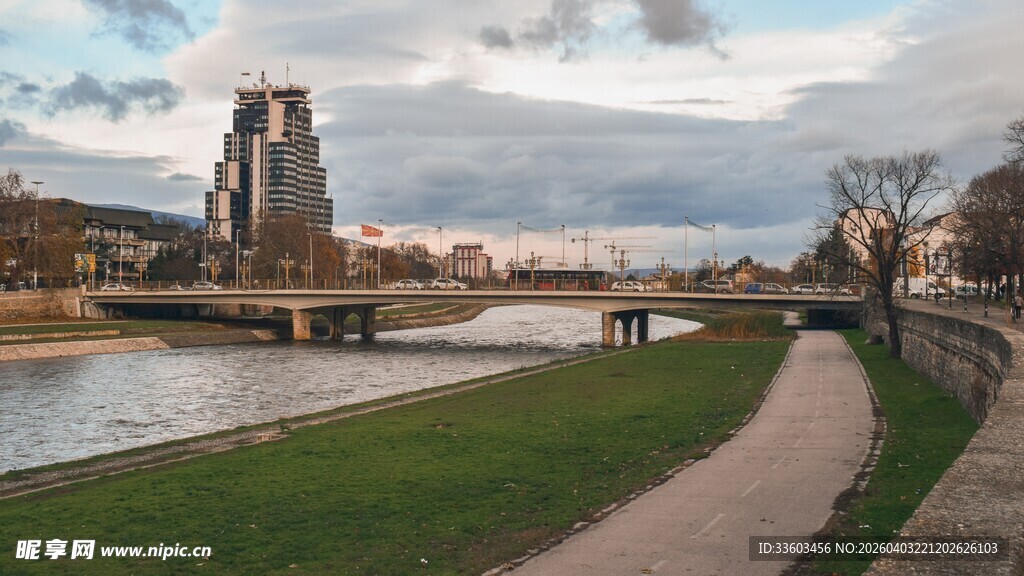 河畔风光北马其顿