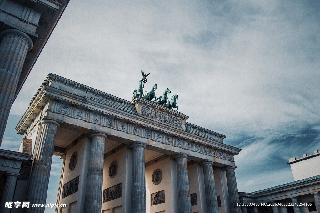 柏林勃兰登堡门宏伟景观