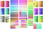 多彩色板集合