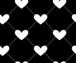 黑白心形几何图案背景