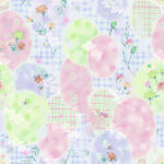 多彩花卉气球图案背景