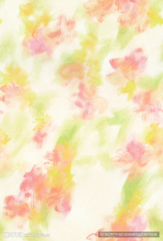 水彩花卉抽象背景图案