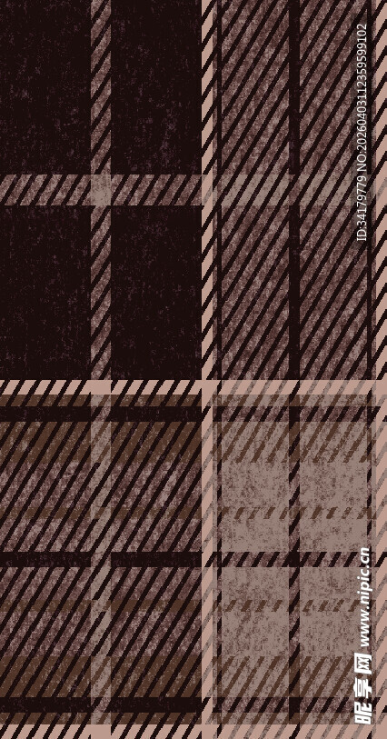 格子布料纹理特写