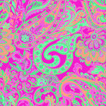 缤纷佩斯利花纹图案