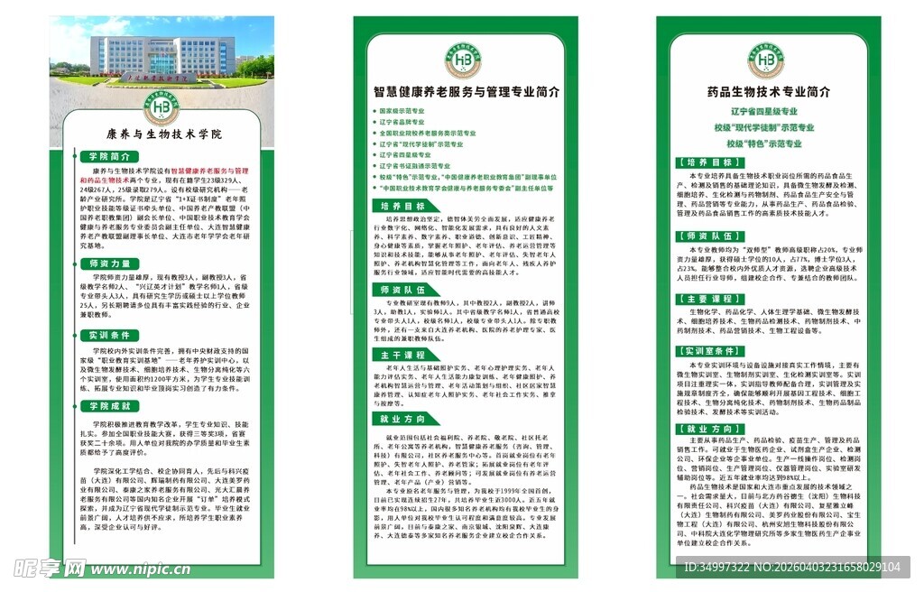 学校宣传易拉宝排版