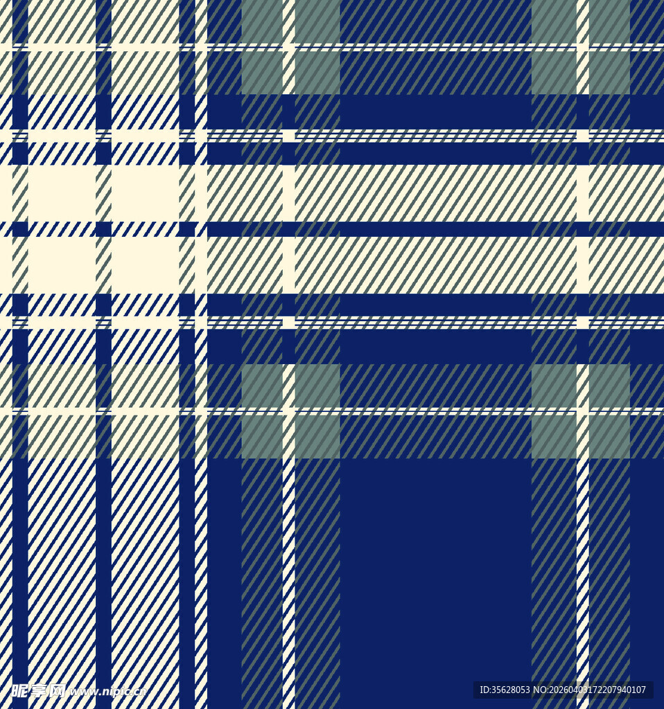 蓝色格子图案纹理