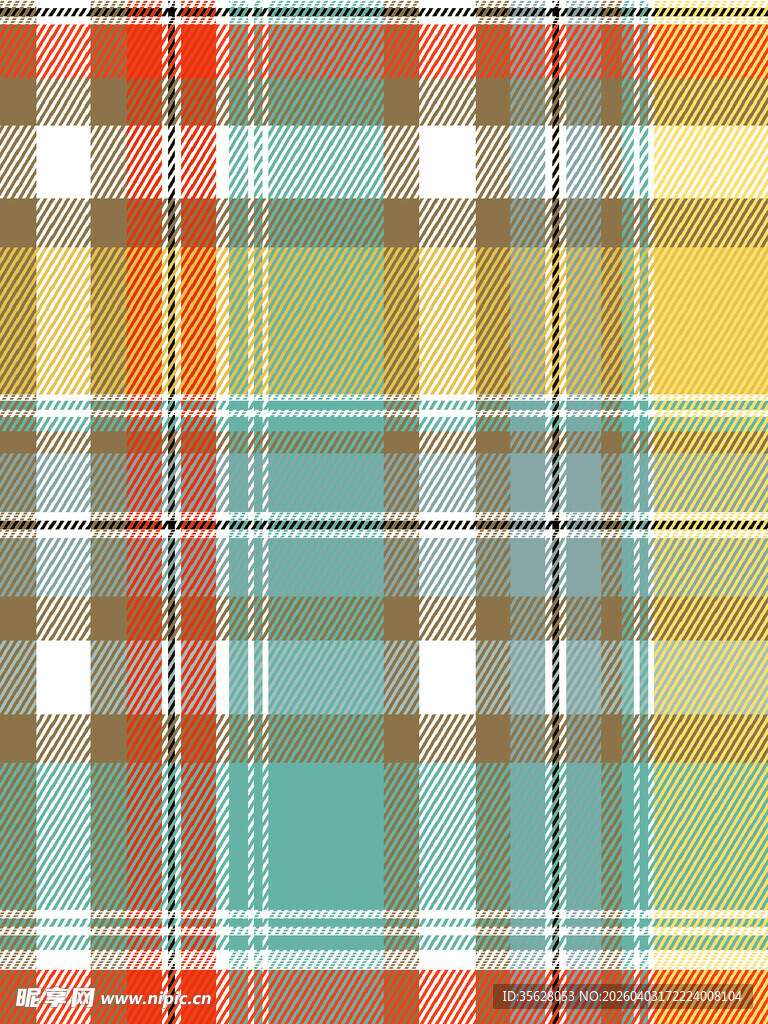 多彩格子图案背景