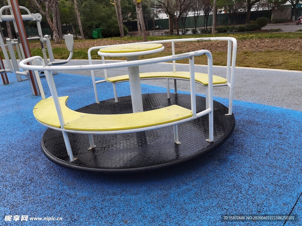 户外儿童游乐旋转座椅