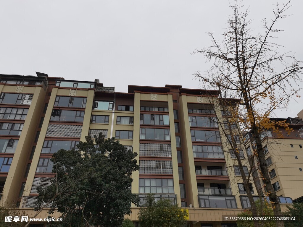 多层住宅建筑外观景观