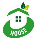 绿色房屋标志设计