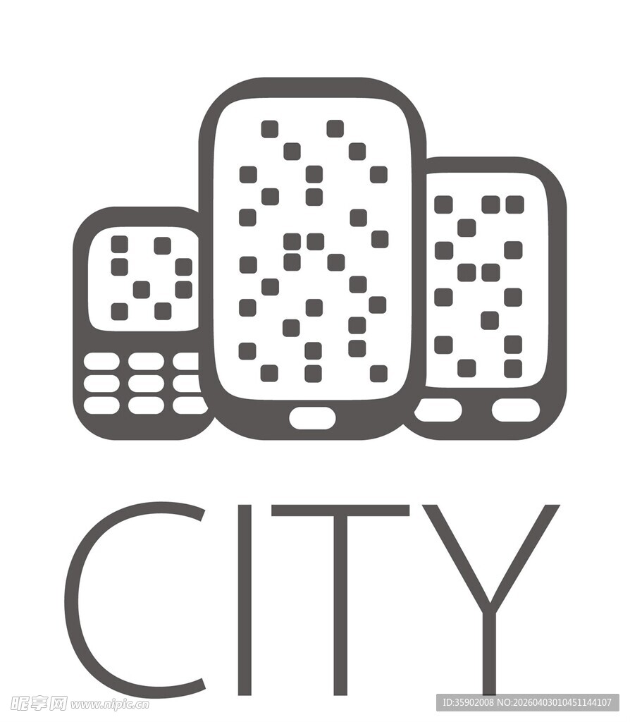 城市中的多样电子设备