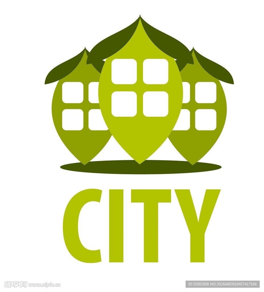 绿色家园城市标志