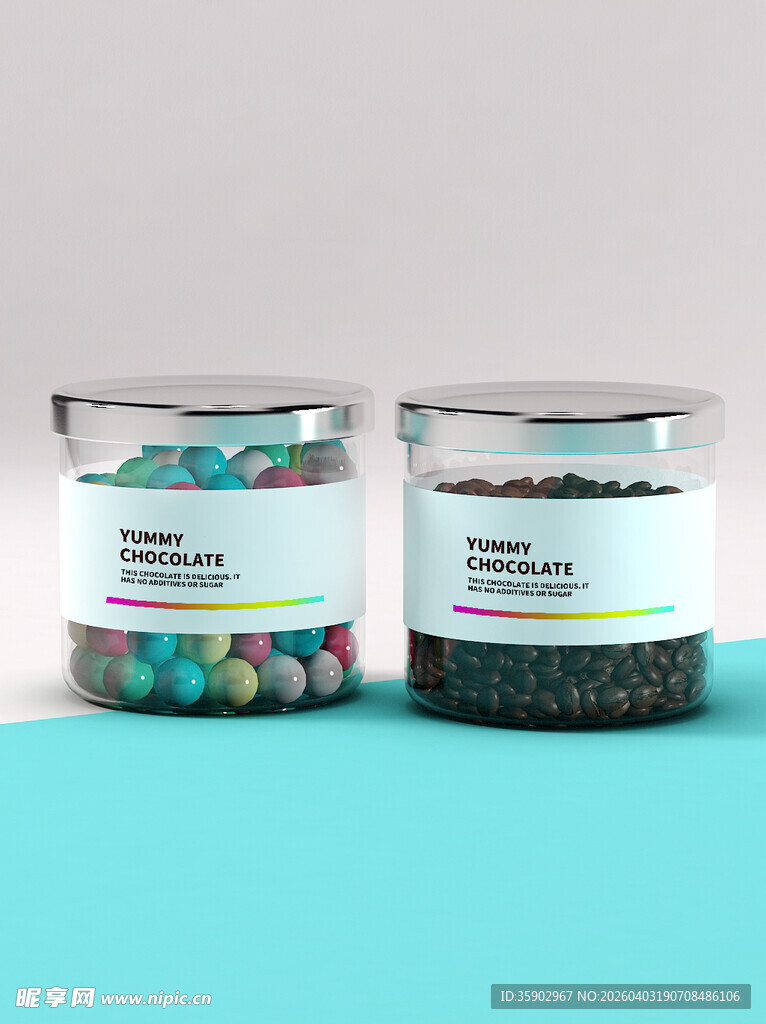 彩色与黑色颗粒储物罐