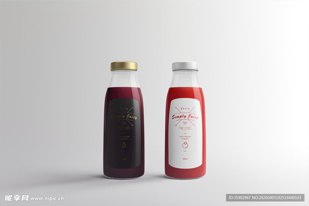 两瓶调味酱汁展示图