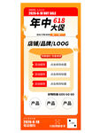 电商活动618海报素材模版