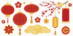 中式传统节日装饰元素
