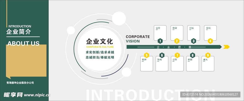 企业简介 文化墙设计