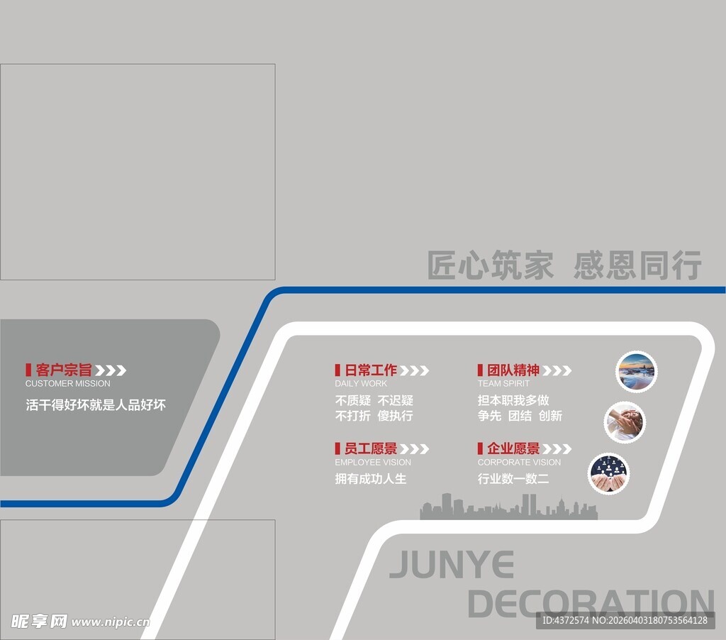 文化墙设计 客户宗旨