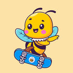 滑板小蜜蜂