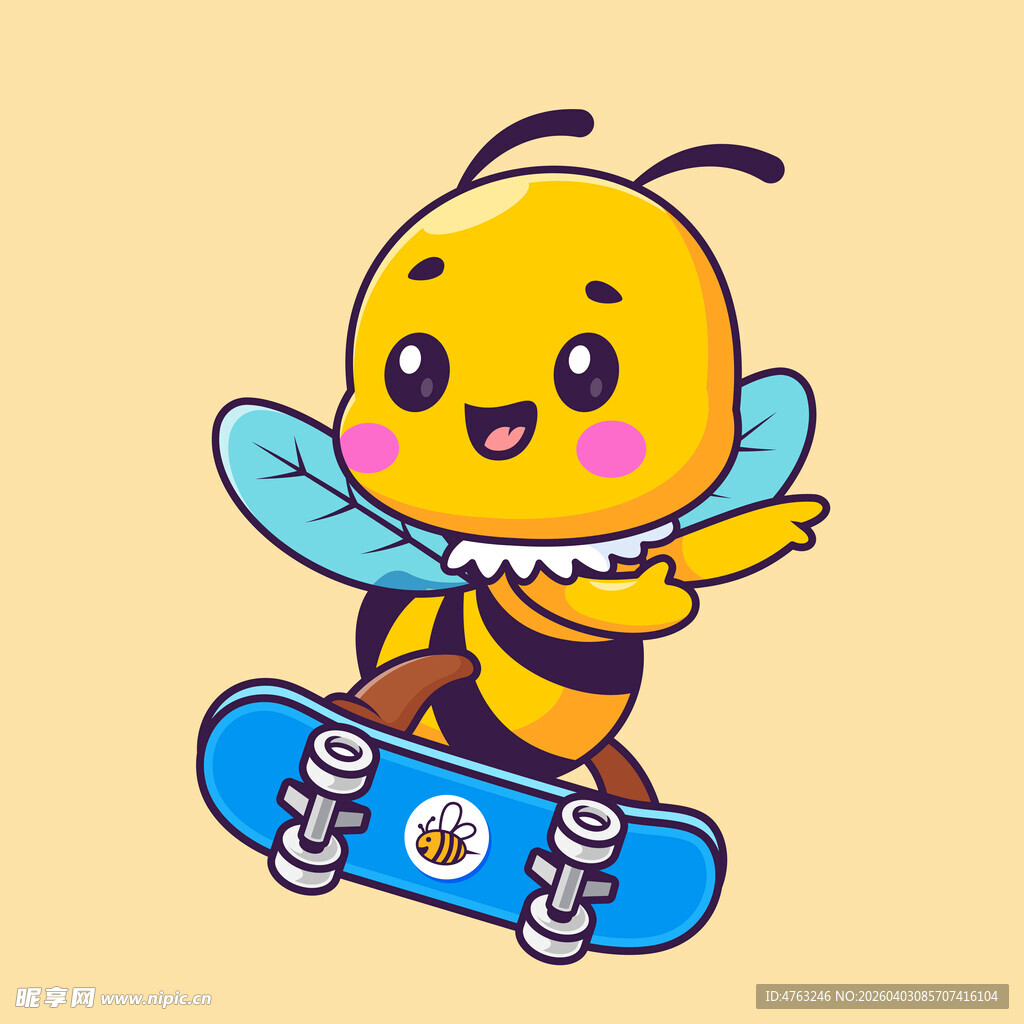 滑板小蜜蜂