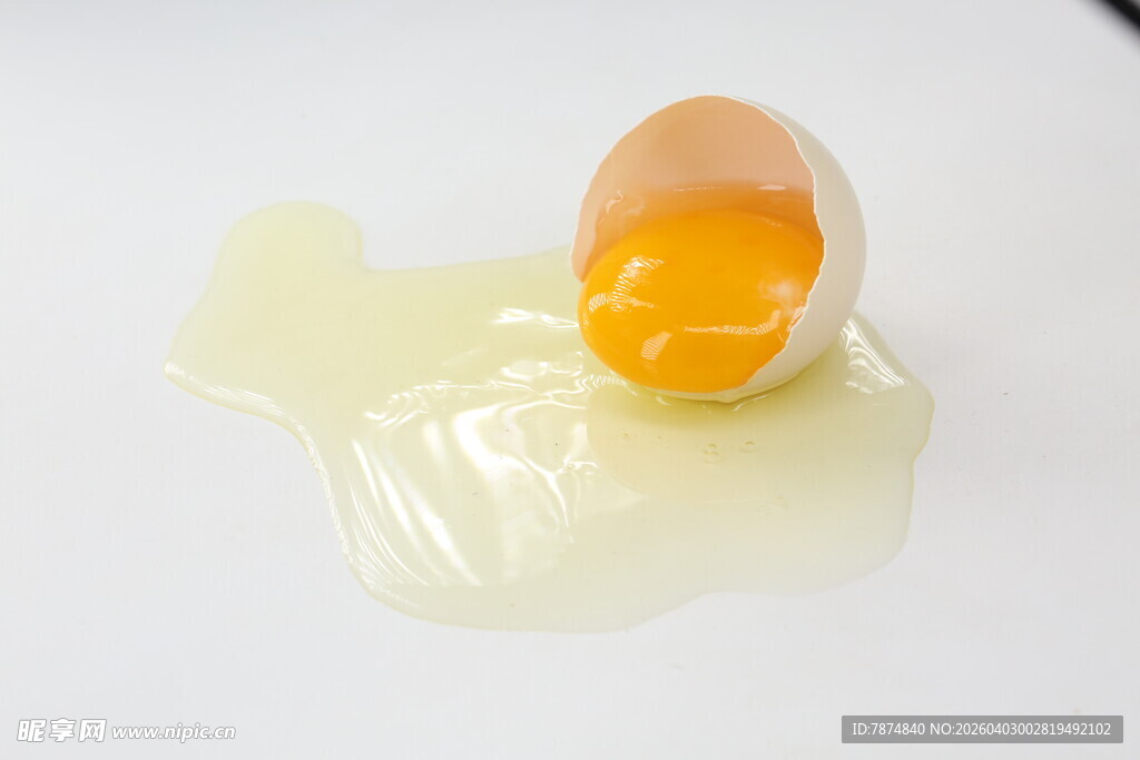 破裂鸡蛋 蛋液蛋黄流出