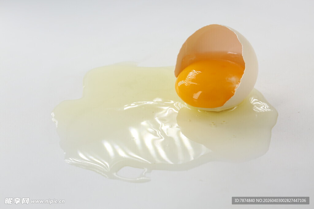 破裂鸡蛋 蛋黄蛋清流出