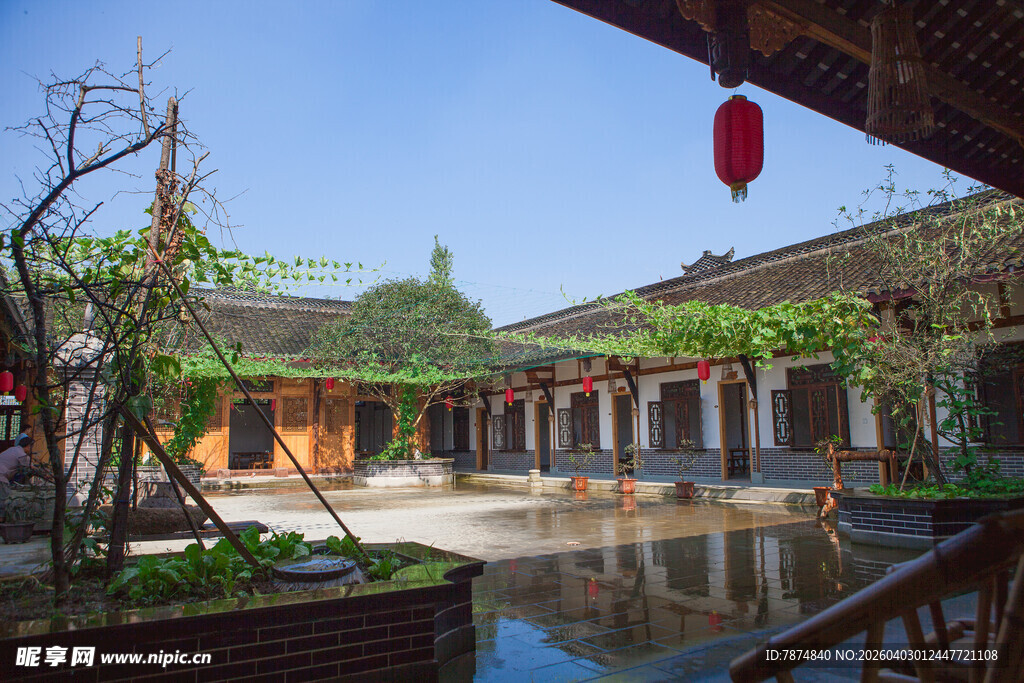 中式庭院景观 清幽雅致