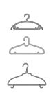 简约家用衣架线稿图