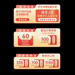 电商促销优惠券组合展示