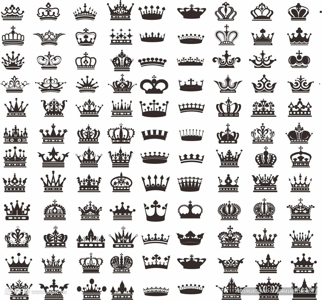 多样皇冠图标集合