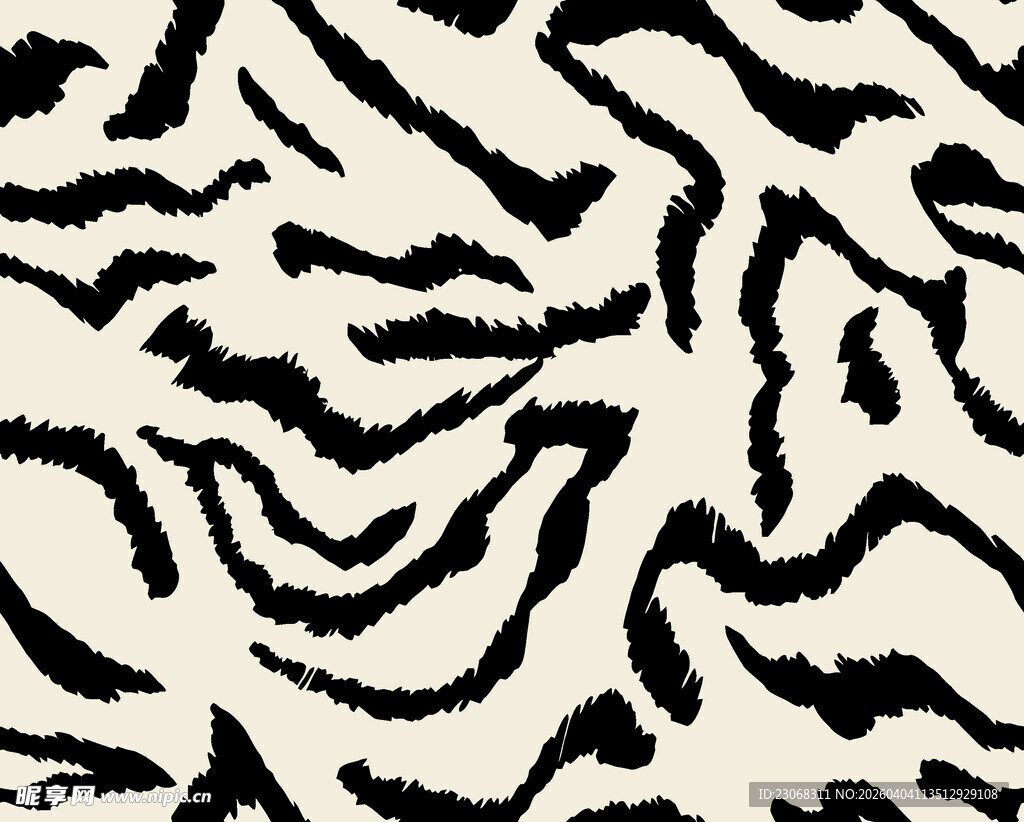 黑白斑马纹图案纹理