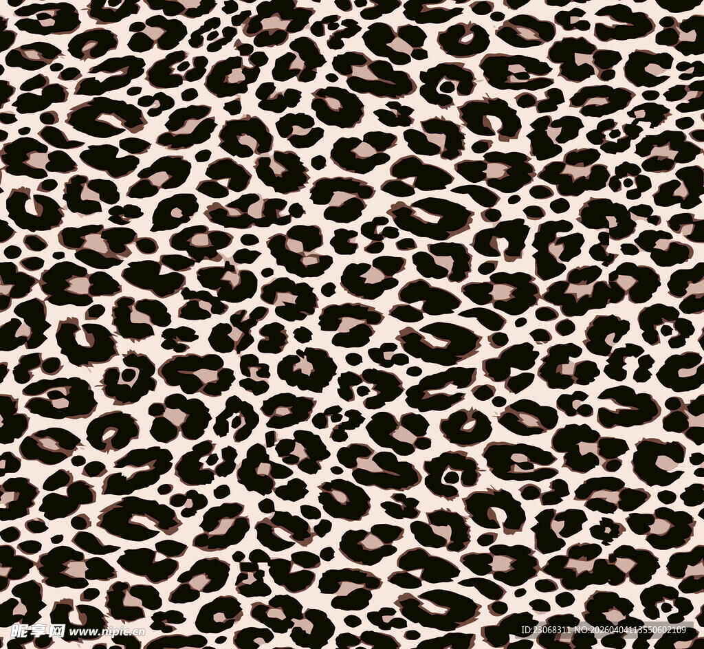 豹纹图案纹理背景
